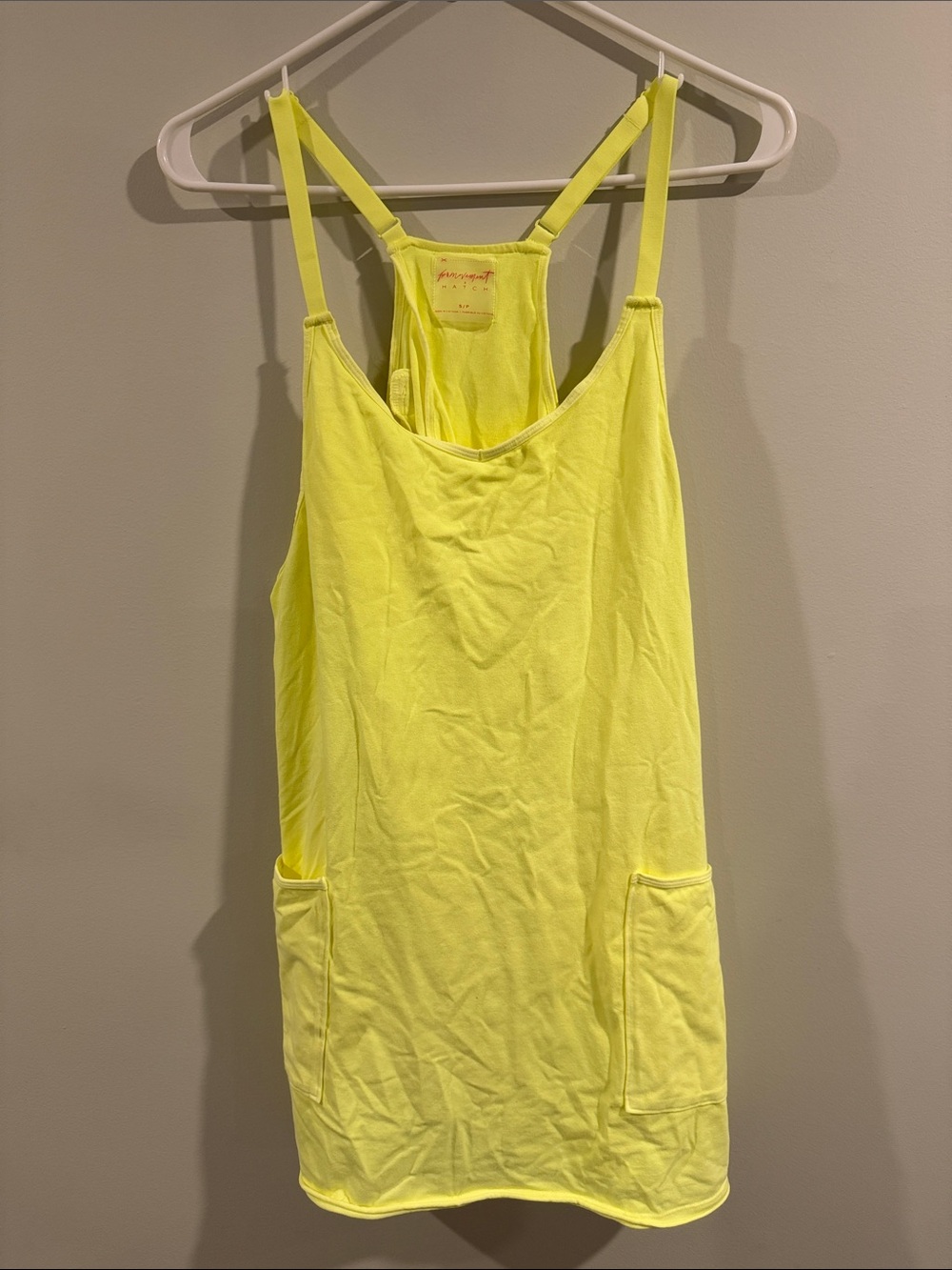 FP Movement x Hatch Mini Dress in Highlighter Yellow, Size S (NWT)